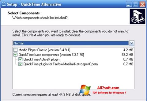 Skärmdump QuickTime Alternative för Windows 7