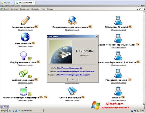 Skärmdump AllSubmitter för Windows 7