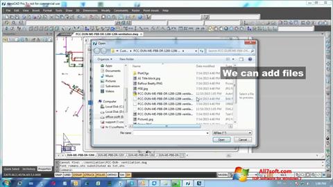Skärmdump nanoCAD för Windows 7