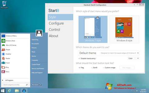 Skärmdump Start8 för Windows 7
