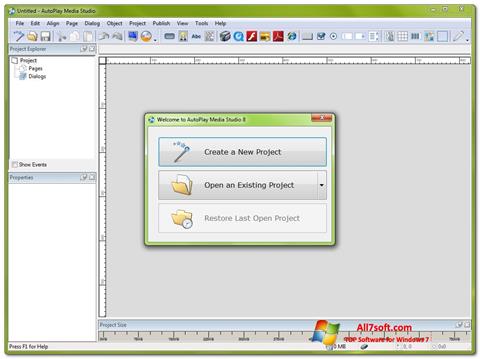 Skärmdump AutoPlay Media Studio för Windows 7