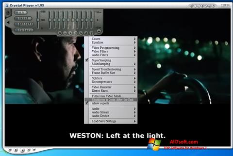Skärmdump Crystal Player för Windows 7