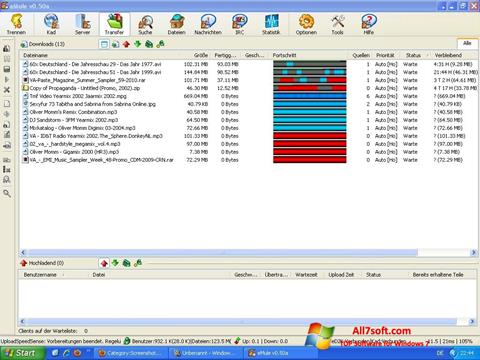 Skärmdump eMule för Windows 7