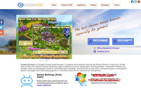 Skärmdump Coowon Browser för Windows 7