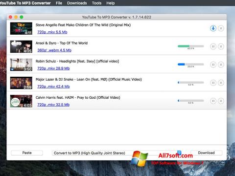 Skärmdump Free YouTube to MP3 Converter för Windows 7