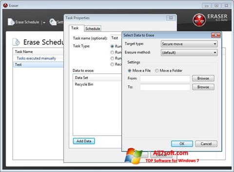 Skärmdump Eraser för Windows 7