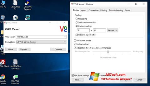 Skärmdump VNC för Windows 7