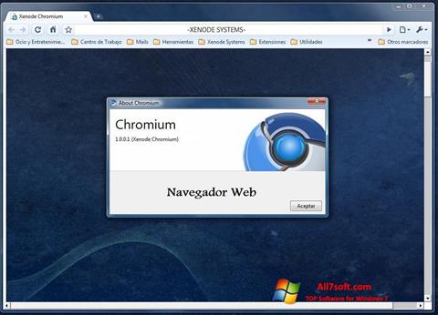 Skärmdump Chromium för Windows 7