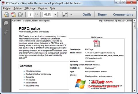 Skärmdump PDFCreator för Windows 7
