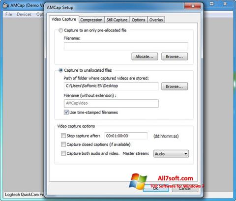 Skärmdump AMCap för Windows 7