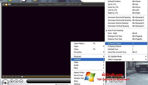 Skärmdump GOM Player för Windows 7