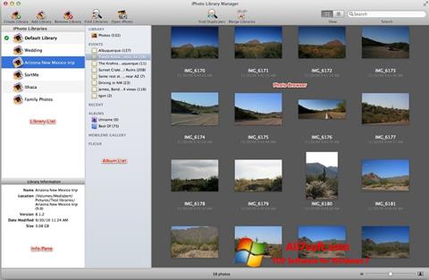 Skärmdump iPhoto för Windows 7