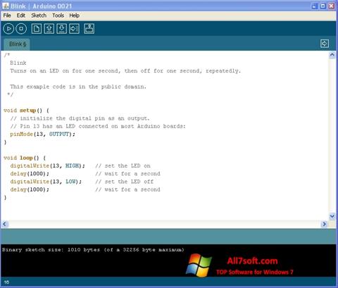 Skärmdump Arduino för Windows 7