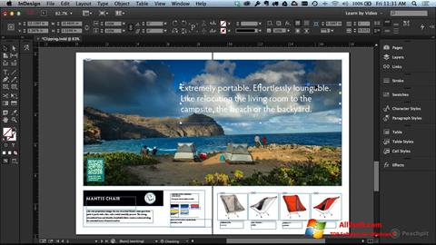 Skärmdump Adobe InDesign för Windows 7