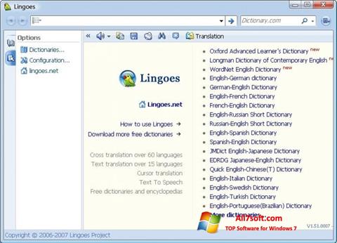Skärmdump Lingoes för Windows 7