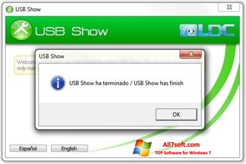 Skärmdump USB Show för Windows 7