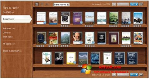 Skärmdump Bookshelf för Windows 7