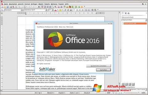 Skärmdump SoftMaker Office för Windows 7