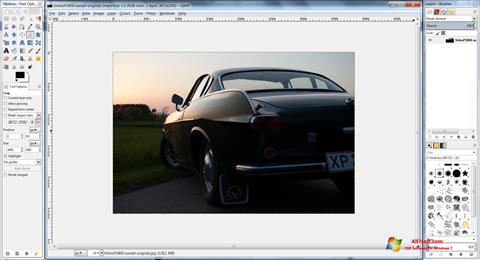 Skärmdump GIMP för Windows 7