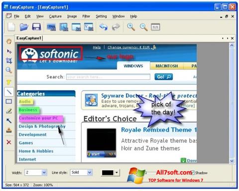 Skärmdump EasyCapture för Windows 7