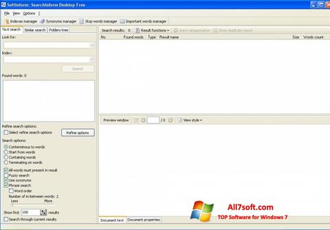 Skärmdump SearchInform för Windows 7