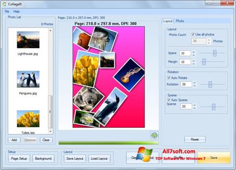 Skärmdump CollageIt för Windows 7