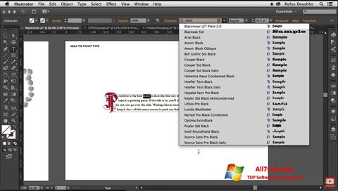Skärmdump Adobe Illustrator för Windows 7