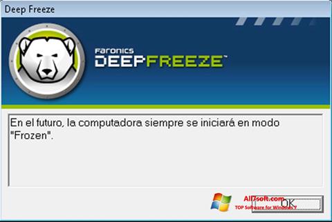 Skärmdump Deep Freeze för Windows 7