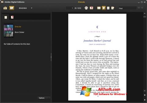 Skärmdump Adobe Digital Editions för Windows 7