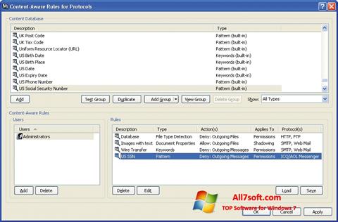 Skärmdump DeviceLock för Windows 7