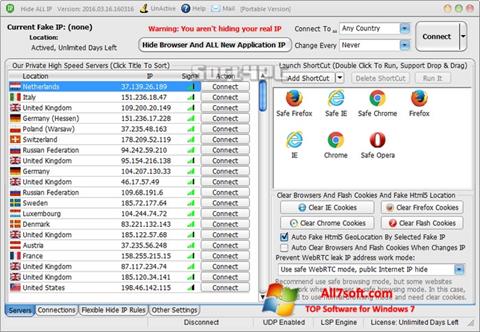Skärmdump Hide ALL IP för Windows 7