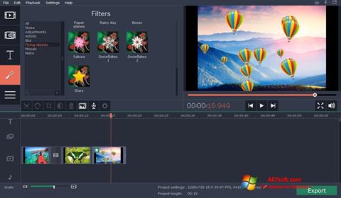 Skärmdump Movavi Video Suite för Windows 7