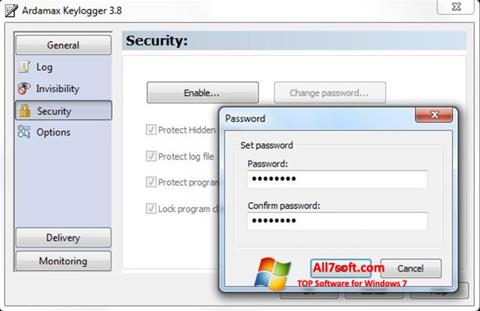 Skärmdump Ardamax Keylogger för Windows 7