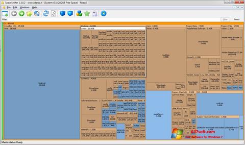 Skärmdump SpaceSniffer för Windows 7