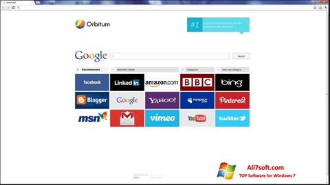 Skärmdump Orbitum för Windows 7