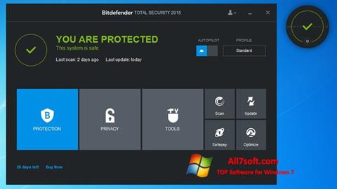 Skärmdump Bitdefender för Windows 7