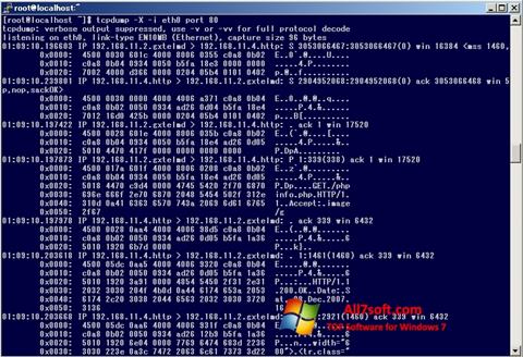 Skärmdump TCPDUMP för Windows 7
