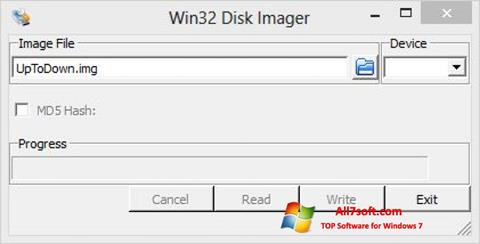Skärmdump Win32 Disk Imager för Windows 7