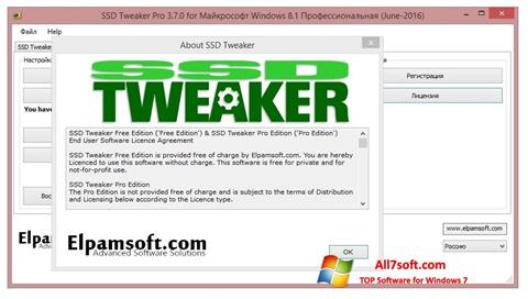 Skärmdump SSD Tweaker för Windows 7