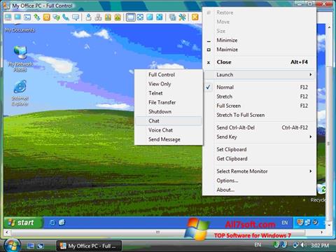 Skärmdump Radmin för Windows 7