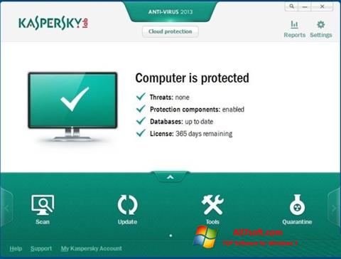 Skärmdump Kaspersky för Windows 7