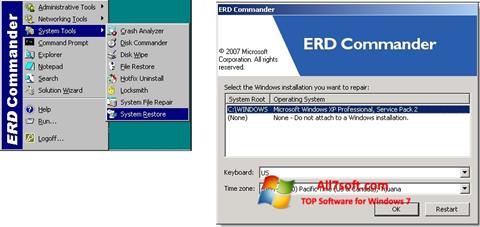Skärmdump ERD Commander för Windows 7