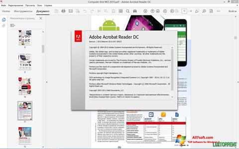 Skärmdump Adobe Acrobat Reader DC för Windows 7