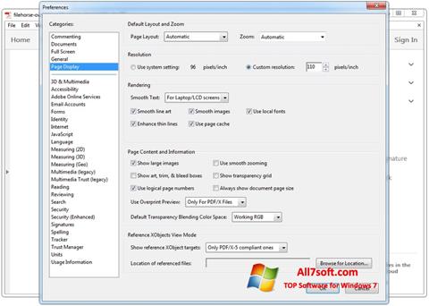 Skärmdump Adobe Acrobat för Windows 7