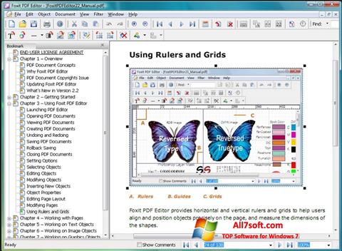 Skärmdump Foxit PDF Editor för Windows 7