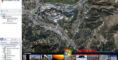 Skärmdump Google Earth Pro för Windows 7