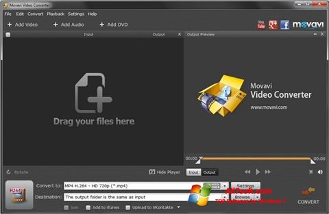 Skärmdump Movavi Video Converter för Windows 7
