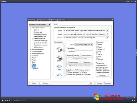 Skärmdump Daum PotPlayer för Windows 7