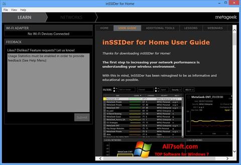 Skärmdump InSSIDer för Windows 7