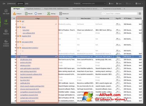 Skärmdump Site-Auditor för Windows 7